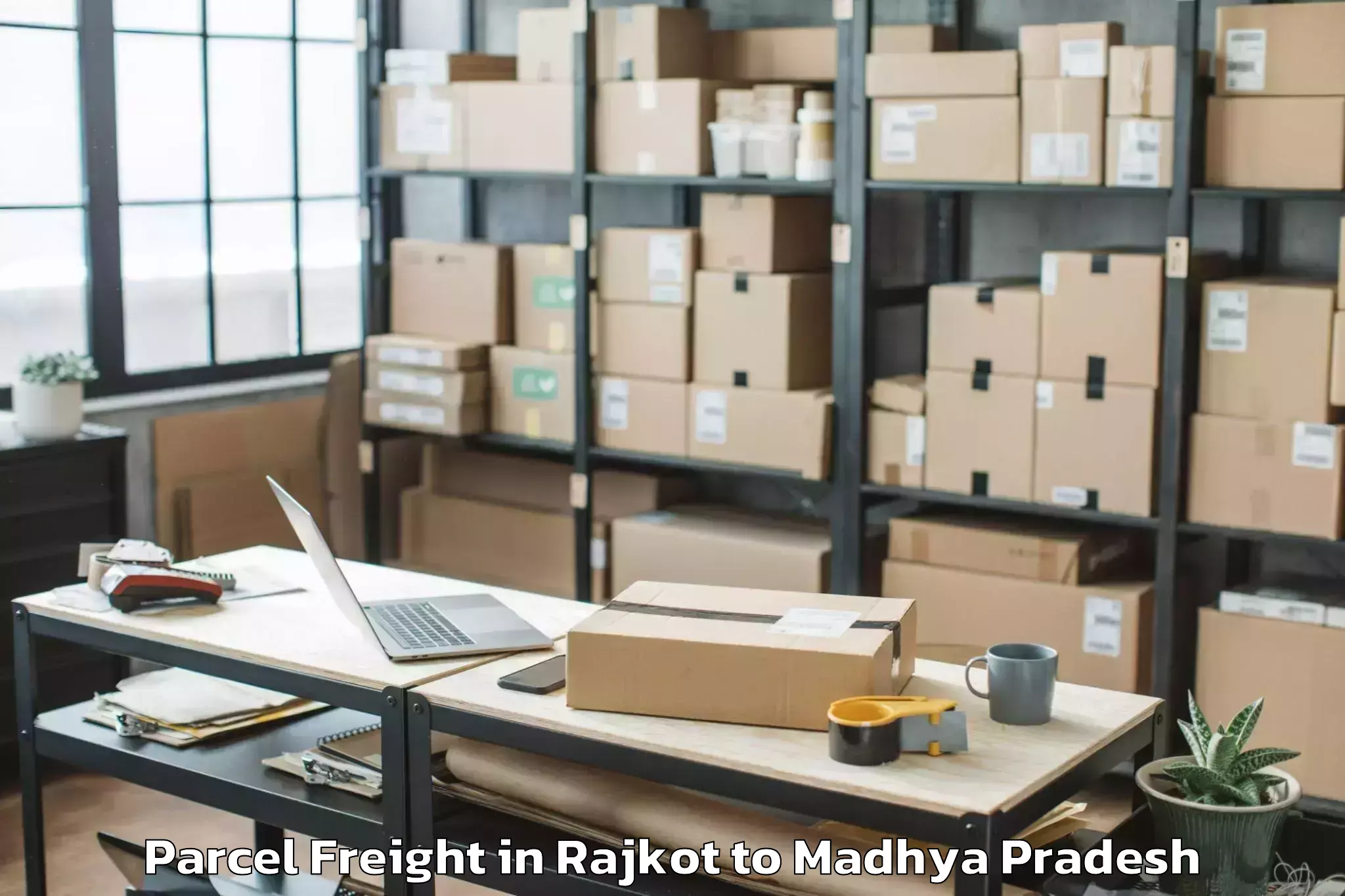 Get Rajkot to Pohri Parcel Freight